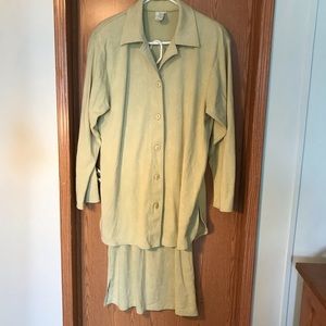 Vintage paisley print tunic skirt set